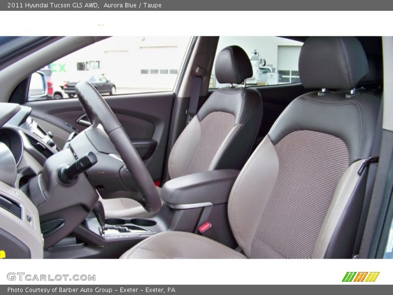 Aurora Blue / Taupe 2011 Hyundai Tucson GLS AWD