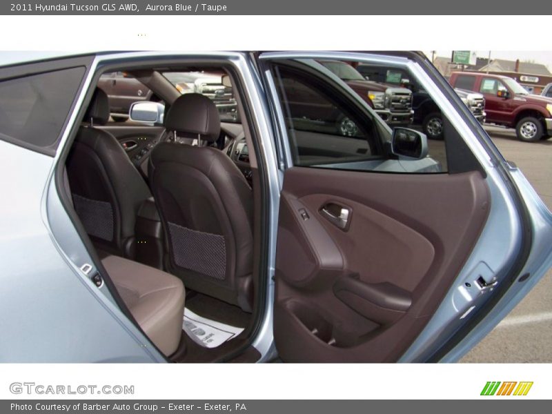 Aurora Blue / Taupe 2011 Hyundai Tucson GLS AWD