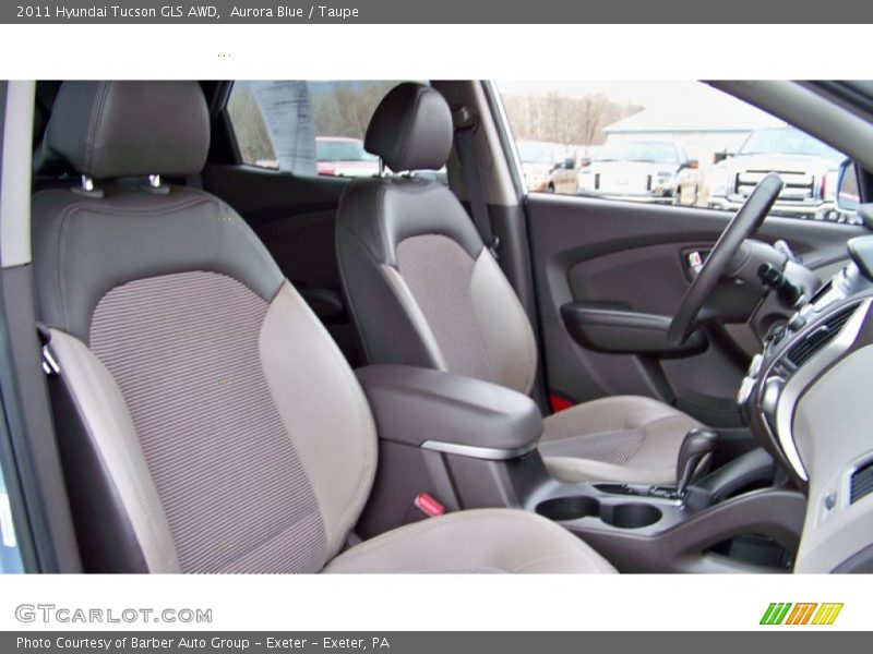 Aurora Blue / Taupe 2011 Hyundai Tucson GLS AWD