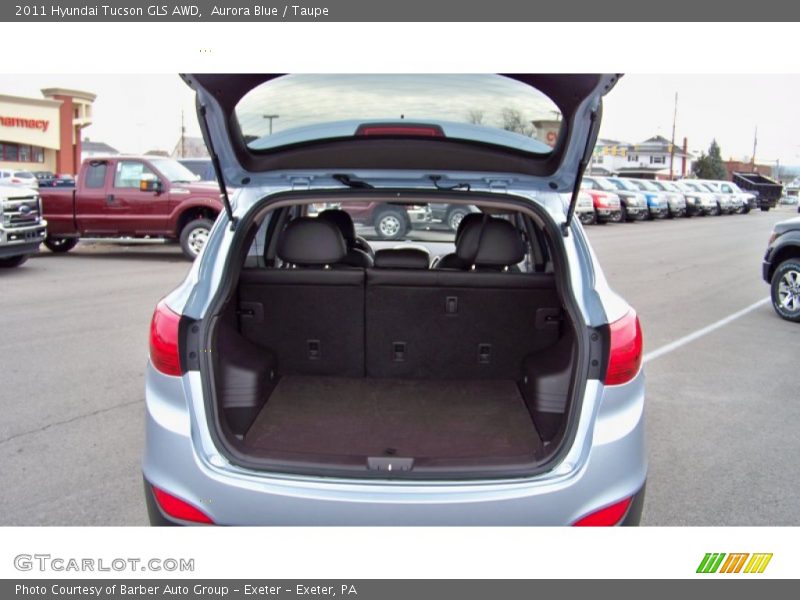 Aurora Blue / Taupe 2011 Hyundai Tucson GLS AWD