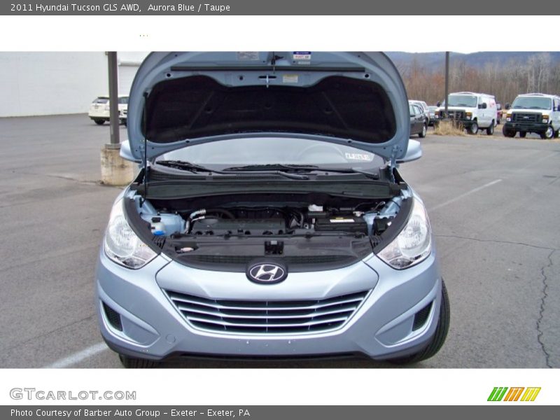Aurora Blue / Taupe 2011 Hyundai Tucson GLS AWD