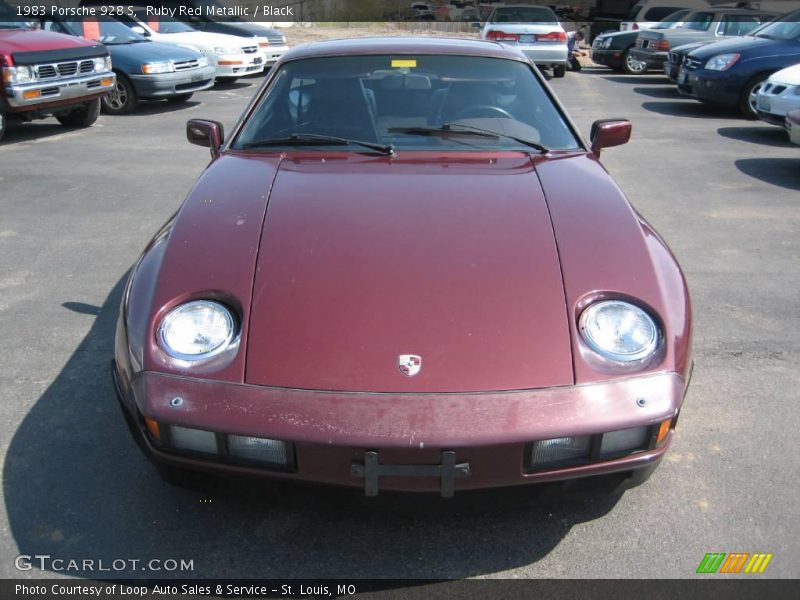 Ruby Red Metallic / Black 1983 Porsche 928 S