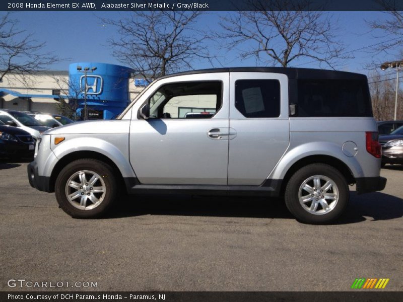 Alabaster Silver Metallic / Gray/Black 2008 Honda Element EX AWD