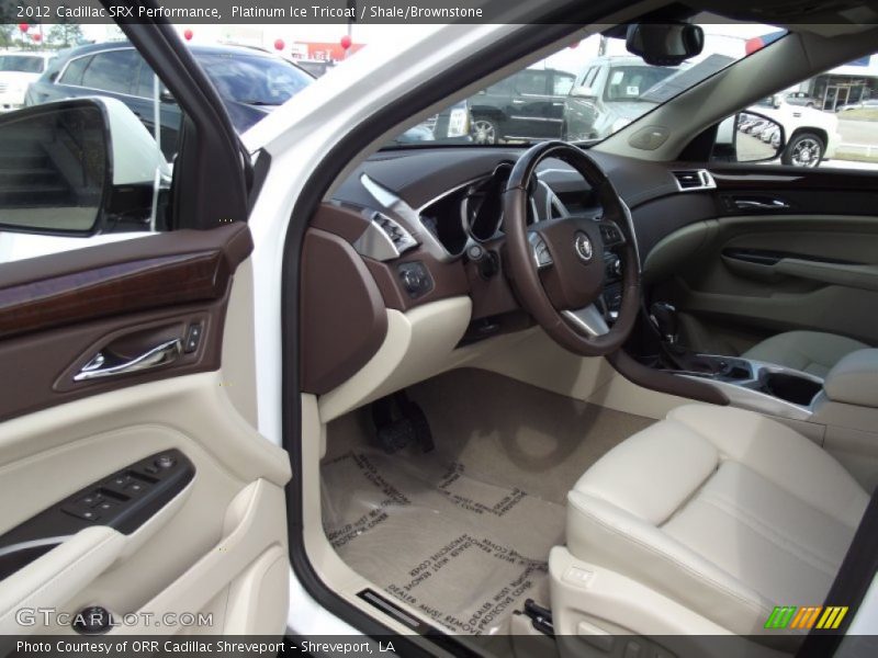 Platinum Ice Tricoat / Shale/Brownstone 2012 Cadillac SRX Performance
