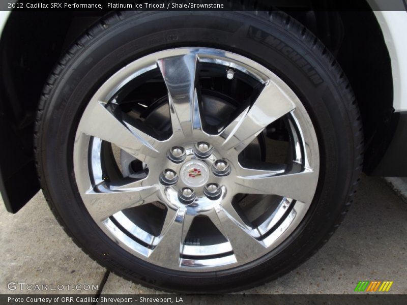 Platinum Ice Tricoat / Shale/Brownstone 2012 Cadillac SRX Performance
