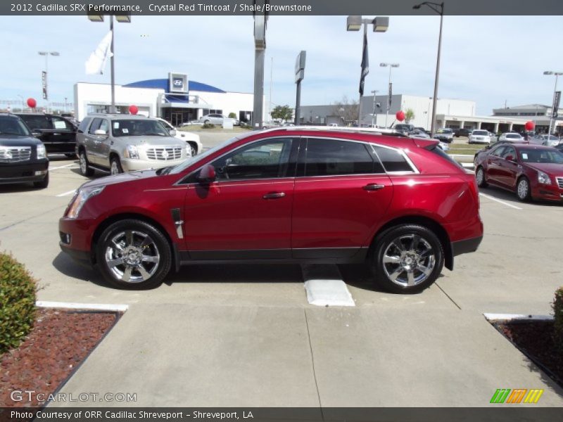 Crystal Red Tintcoat / Shale/Brownstone 2012 Cadillac SRX Performance