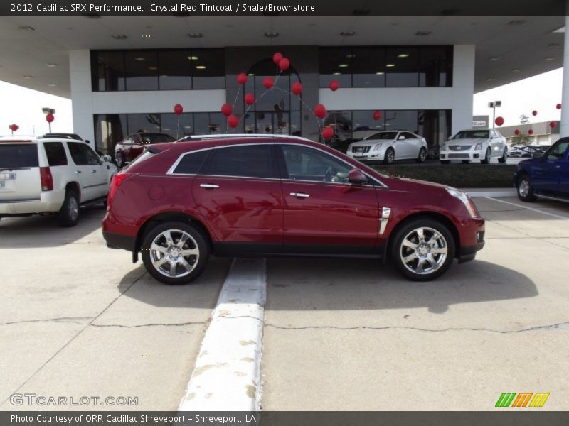 Crystal Red Tintcoat / Shale/Brownstone 2012 Cadillac SRX Performance