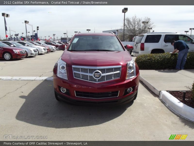 Crystal Red Tintcoat / Shale/Brownstone 2012 Cadillac SRX Performance