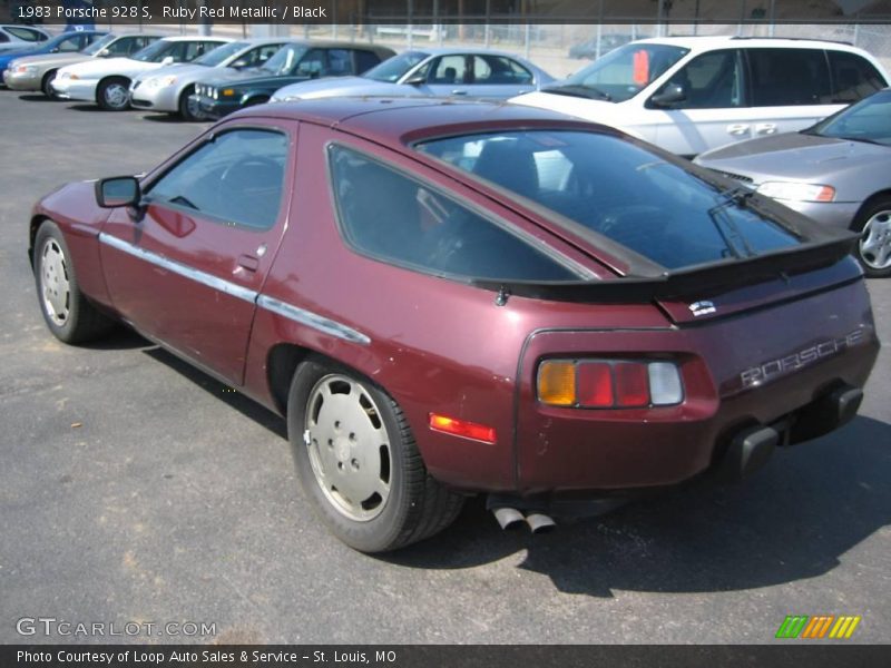 Ruby Red Metallic / Black 1983 Porsche 928 S