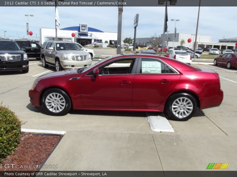 Crystal Red Tintcoat / Cashmere/Cocoa 2012 Cadillac CTS 3.0 Sedan