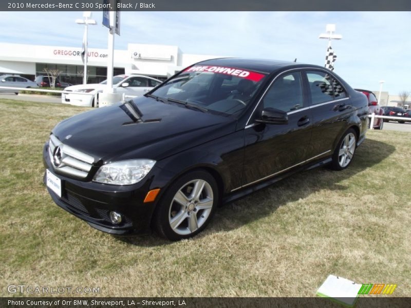 Black / Black 2010 Mercedes-Benz C 300 Sport