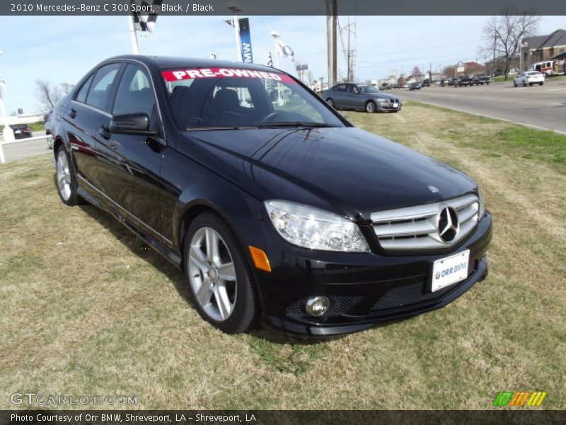 Black / Black 2010 Mercedes-Benz C 300 Sport