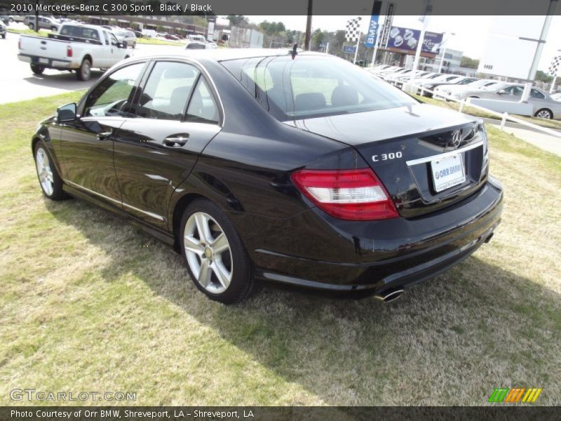 Black / Black 2010 Mercedes-Benz C 300 Sport