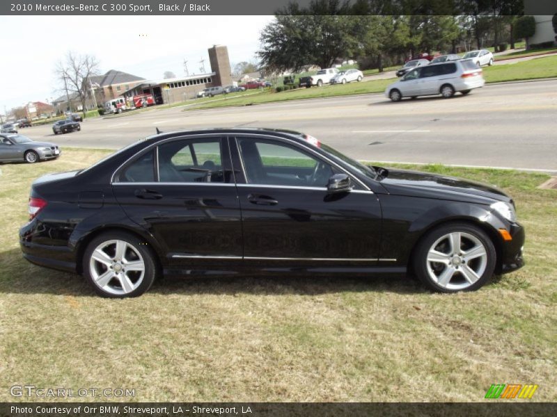 Black / Black 2010 Mercedes-Benz C 300 Sport