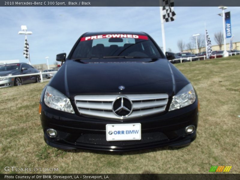 Black / Black 2010 Mercedes-Benz C 300 Sport