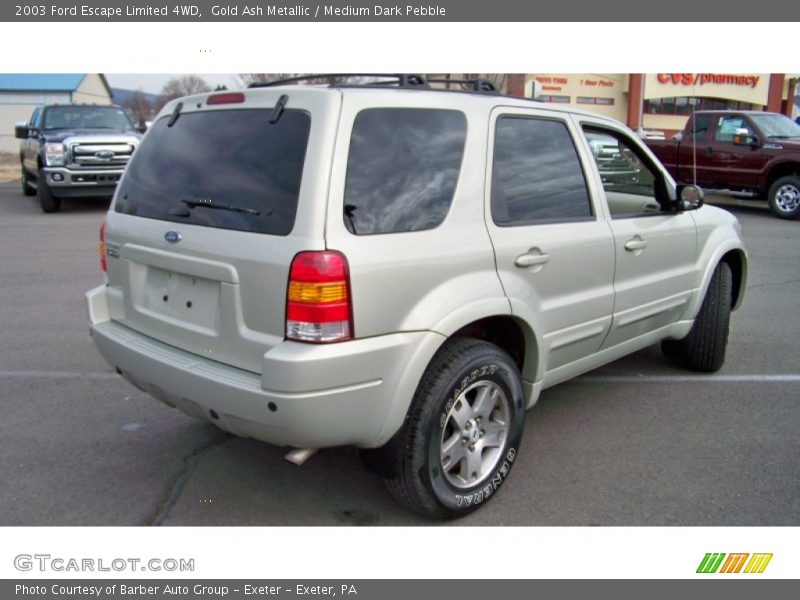 Gold Ash Metallic / Medium Dark Pebble 2003 Ford Escape Limited 4WD