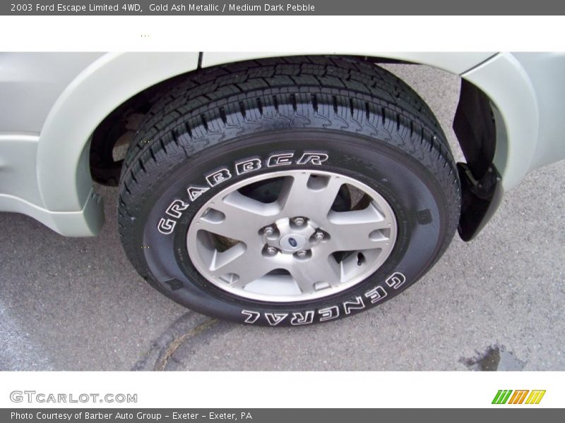 Gold Ash Metallic / Medium Dark Pebble 2003 Ford Escape Limited 4WD