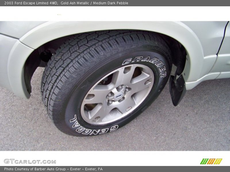 Gold Ash Metallic / Medium Dark Pebble 2003 Ford Escape Limited 4WD