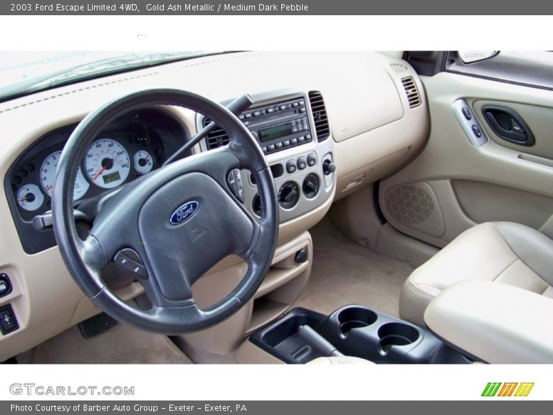 Gold Ash Metallic / Medium Dark Pebble 2003 Ford Escape Limited 4WD