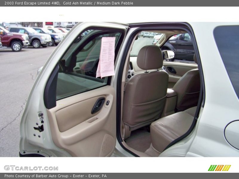 Gold Ash Metallic / Medium Dark Pebble 2003 Ford Escape Limited 4WD