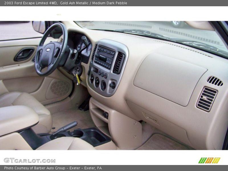 Gold Ash Metallic / Medium Dark Pebble 2003 Ford Escape Limited 4WD