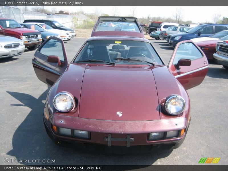 Ruby Red Metallic / Black 1983 Porsche 928 S