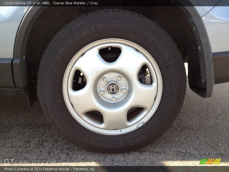 Glacier Blue Metallic / Gray 2010 Honda CR-V LX AWD