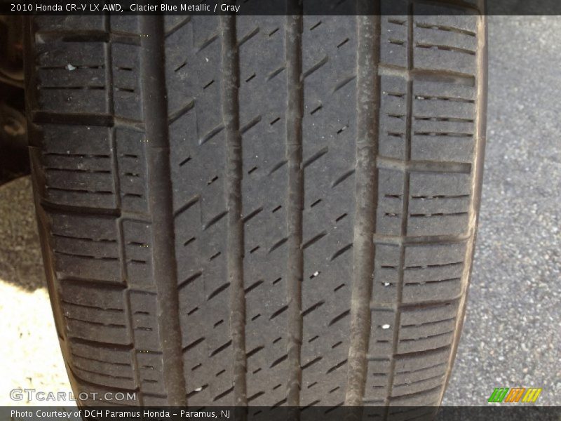 Glacier Blue Metallic / Gray 2010 Honda CR-V LX AWD