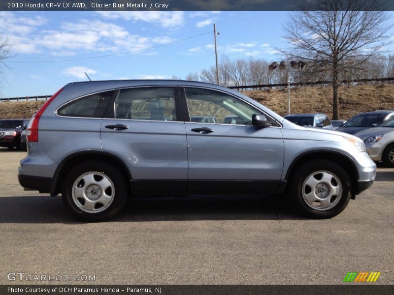 Glacier Blue Metallic / Gray 2010 Honda CR-V LX AWD