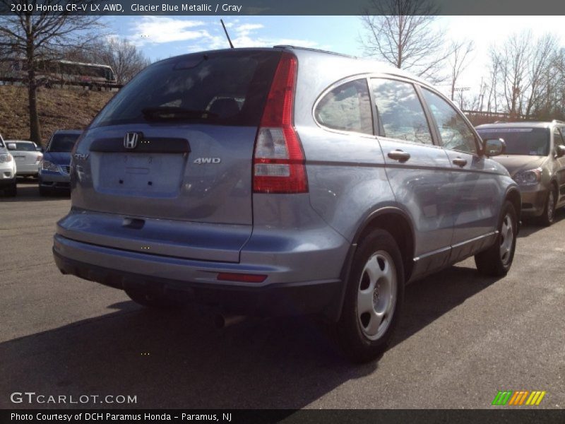 Glacier Blue Metallic / Gray 2010 Honda CR-V LX AWD