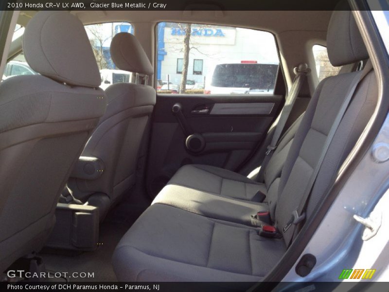 Glacier Blue Metallic / Gray 2010 Honda CR-V LX AWD