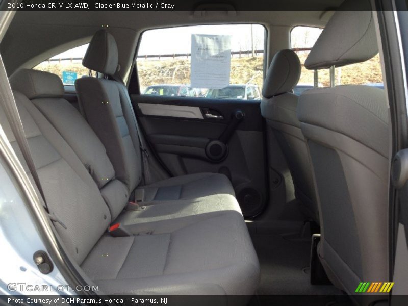 Glacier Blue Metallic / Gray 2010 Honda CR-V LX AWD