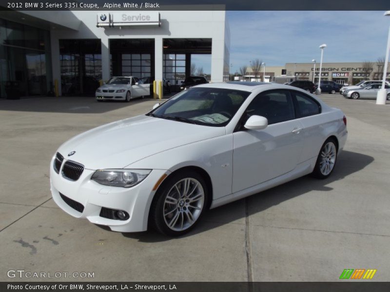 Alpine White / Black 2012 BMW 3 Series 335i Coupe