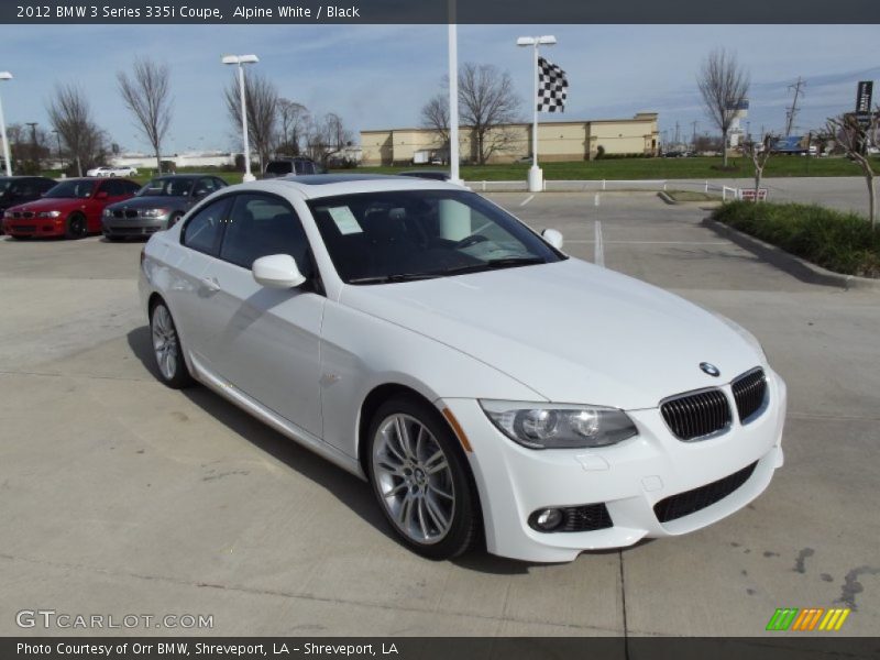 Alpine White / Black 2012 BMW 3 Series 335i Coupe