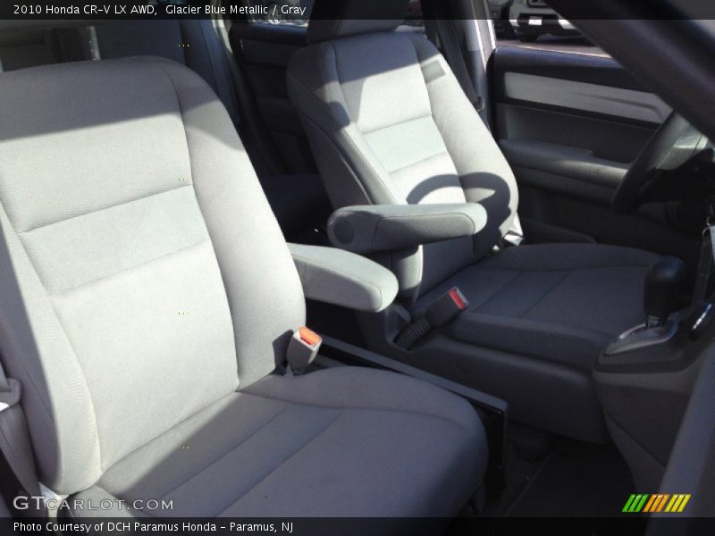 Glacier Blue Metallic / Gray 2010 Honda CR-V LX AWD