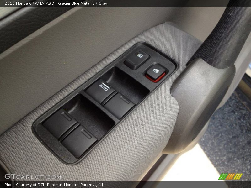 Glacier Blue Metallic / Gray 2010 Honda CR-V LX AWD