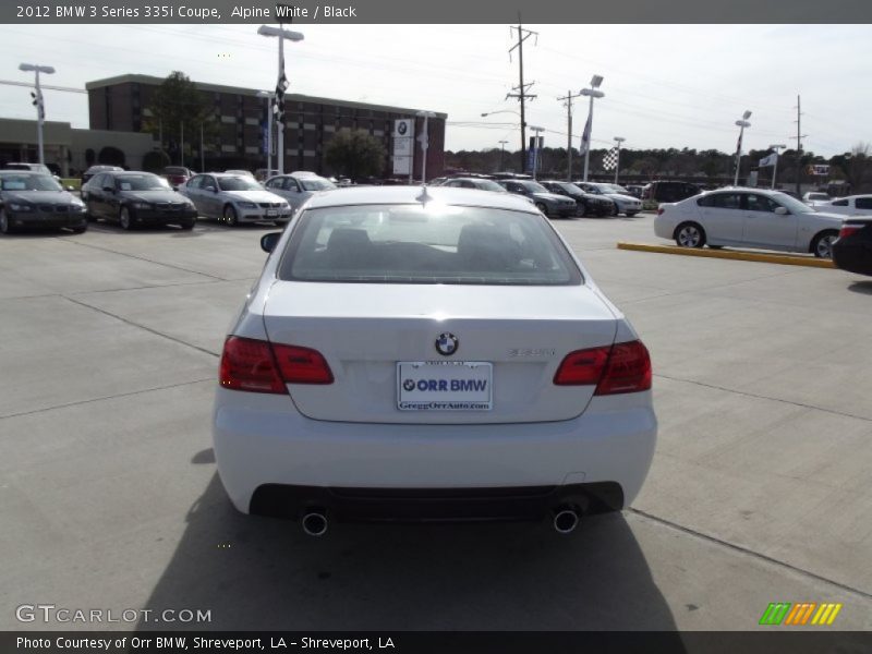 Alpine White / Black 2012 BMW 3 Series 335i Coupe