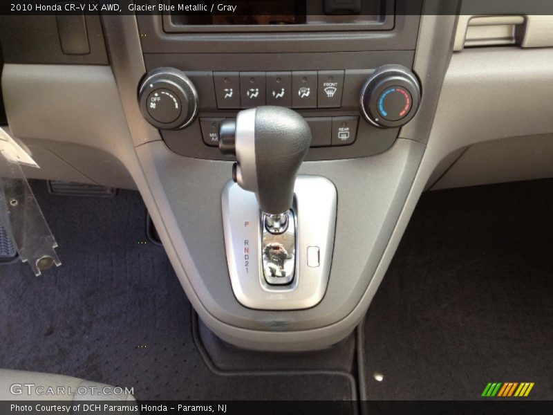 Glacier Blue Metallic / Gray 2010 Honda CR-V LX AWD