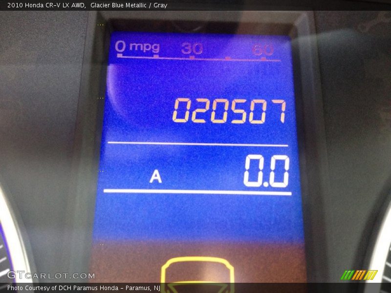 Glacier Blue Metallic / Gray 2010 Honda CR-V LX AWD