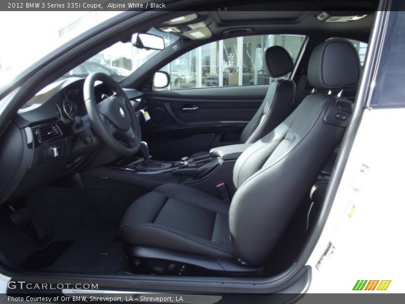 Alpine White / Black 2012 BMW 3 Series 335i Coupe