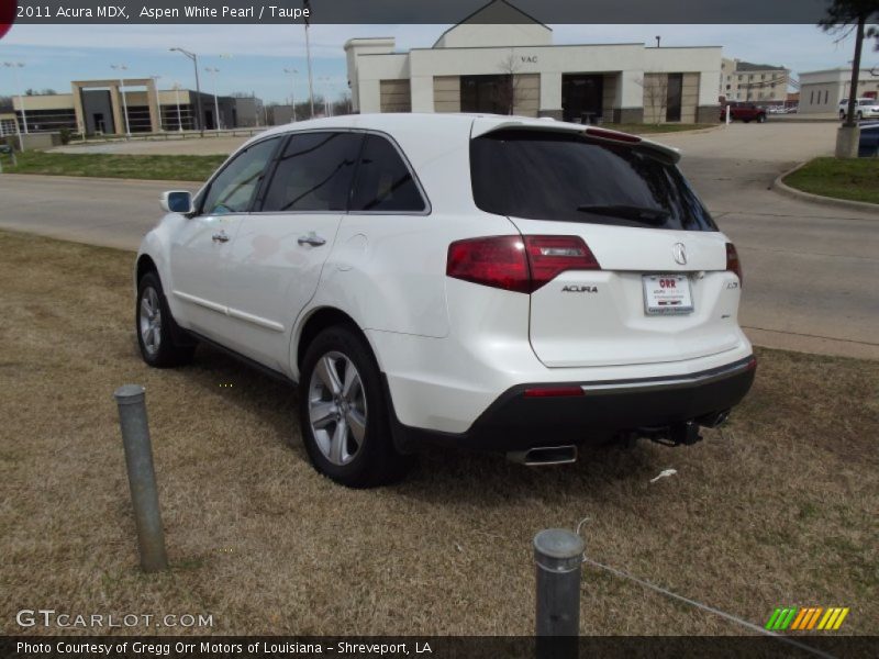 Aspen White Pearl / Taupe 2011 Acura MDX