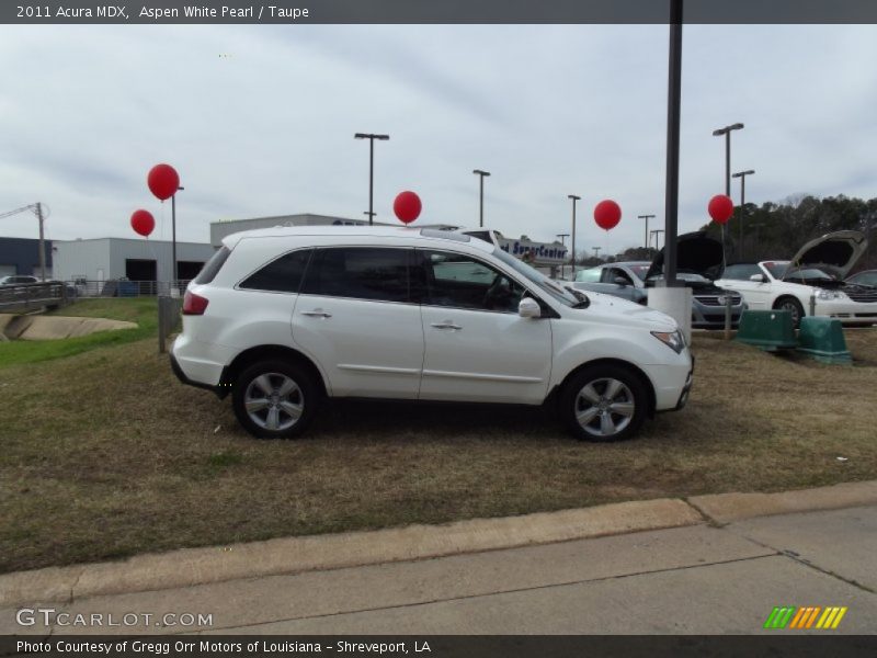Aspen White Pearl / Taupe 2011 Acura MDX