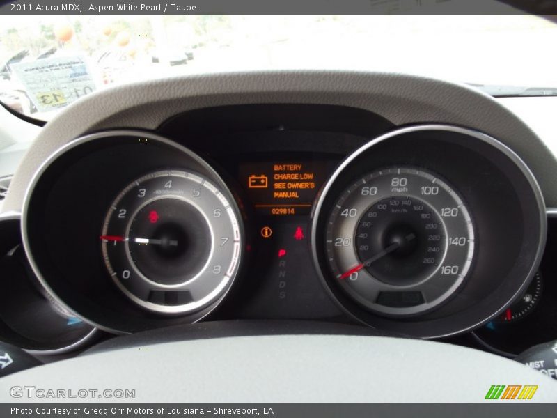 Aspen White Pearl / Taupe 2011 Acura MDX