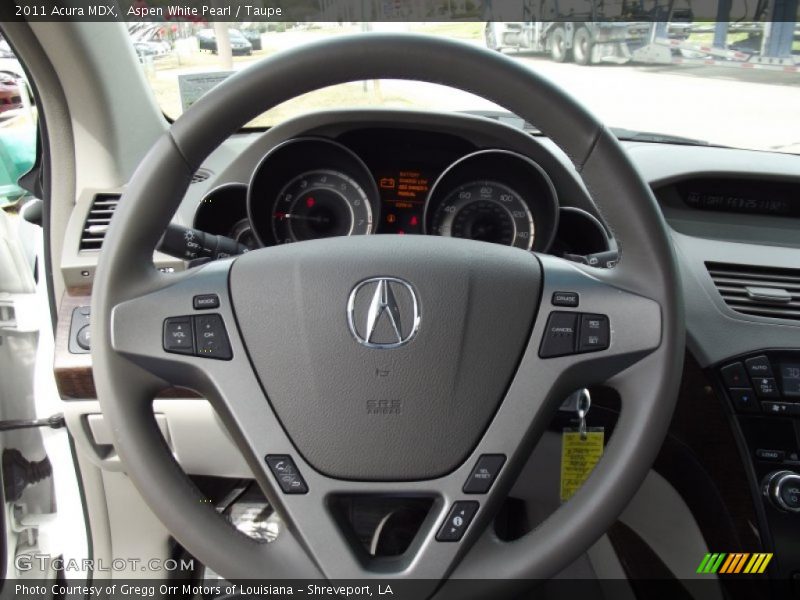 Aspen White Pearl / Taupe 2011 Acura MDX