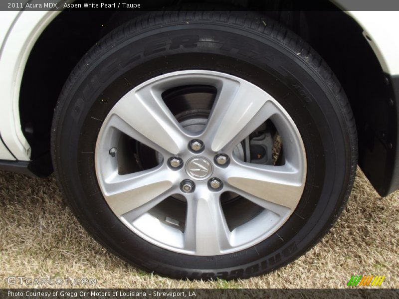 Aspen White Pearl / Taupe 2011 Acura MDX