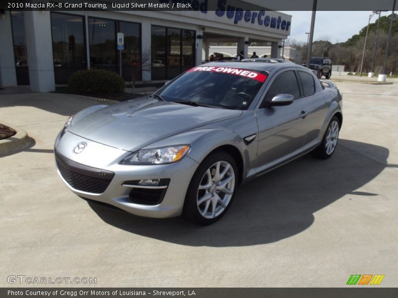 Liquid Silver Metallic / Black 2010 Mazda RX-8 Grand Touring