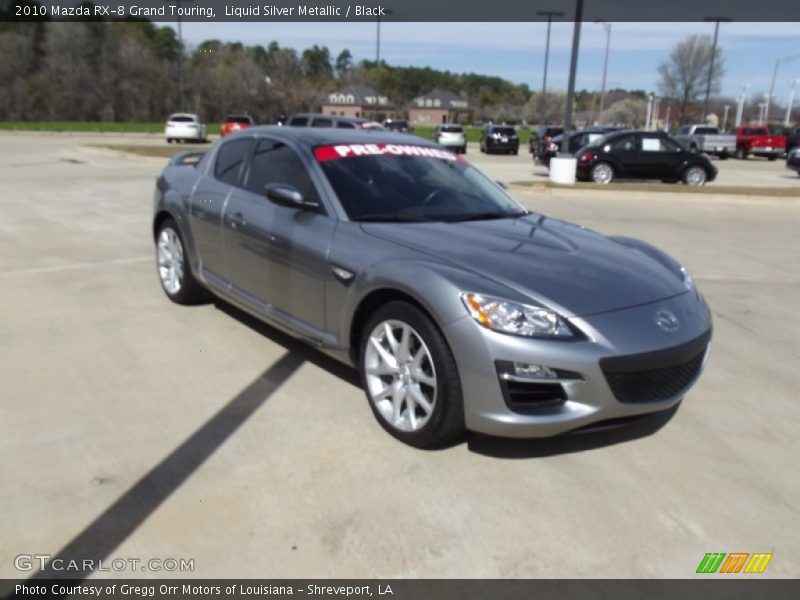 Liquid Silver Metallic / Black 2010 Mazda RX-8 Grand Touring