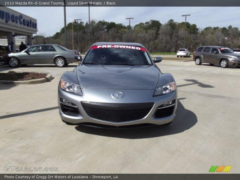 Liquid Silver Metallic / Black 2010 Mazda RX-8 Grand Touring