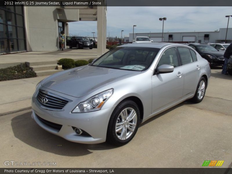 Front 3/4 View of 2012 G 25 Journey Sedan