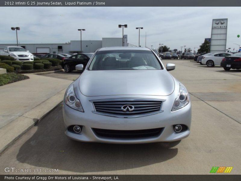 Liquid Platinum / Stone 2012 Infiniti G 25 Journey Sedan